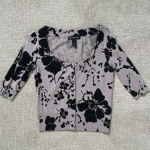 INC Button Down Cardigan Top